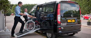 Wheelchair accessible taxi