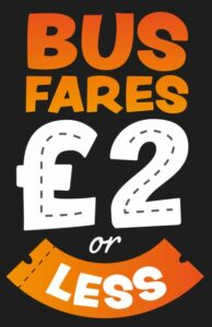 Bus Fares £2 or less graphic